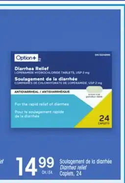 Uniprix OPTION+ Soulagement de la diarrhée/Diarrhea relief offer