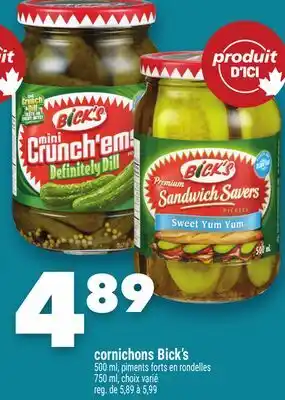 Marche Ami CORNICHONS BICK'S offer