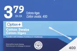 Uniprix OPTION+ Cotons-tiges/Cotton swabs offer