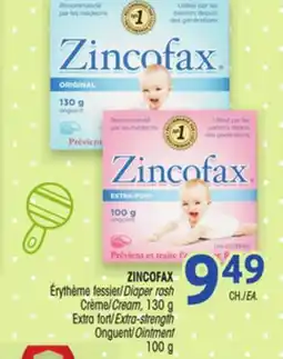 Uniprix ZINCOFAX Érythème fessier /Diaper rash offer