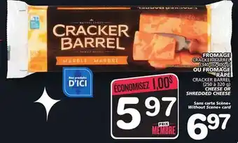 Marches Tradition CRACKER BARREL CHEESE OR SHREDDED CHEESE offer
