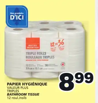 Marches Tradition VALEUR PLUS TRIPLES BATHROOM TISSUE offer