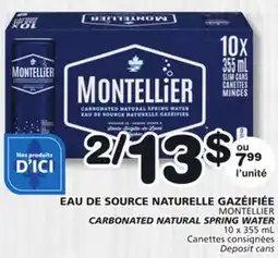 Marches Tradition MONTELLIER CARBONATED NATURAL SPRING WATER offer
