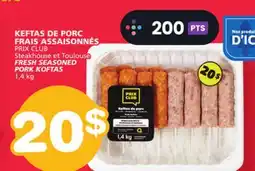 Marches Tradition PRIX CLUB FRESH SEASONED PORK KOFTAS offer