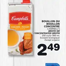 Marches Tradition CAMPBELL'S BROTH OR BROTH OR CONCENTRATED BROTH offer