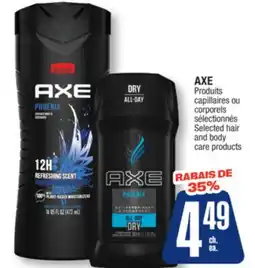 Jean Coutu AXE Selected hair and body care products offer