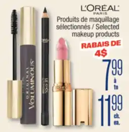 Jean Coutu L'ORÉAL PARIS Selected makeup products offer