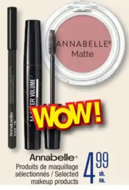 Jean Coutu ANNABELLE Selected makeup products offer