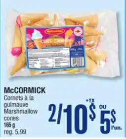 Jean Coutu McCORMICK Marshmallow cones offer