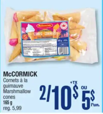 Jean Coutu McCORMICK Marshmallow cones offer