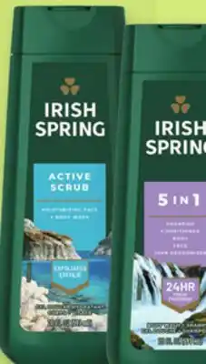 Proxim IRISH SPRING Selected body washes offer