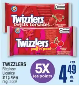 Jean Coutu TWIZZLERS Licorice offer