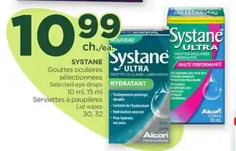 Proxim SYSTANE Selected eye drops, Lid wipes offer