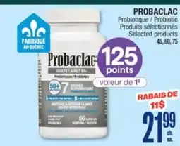 Jean Coutu PROBACLAC Probiotic offer