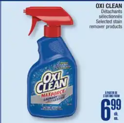 Jean Coutu OXI CLEAN Selected stain remover products offer