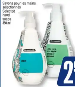 Jean Coutu PERSONNELLE Selected hand soaps offer