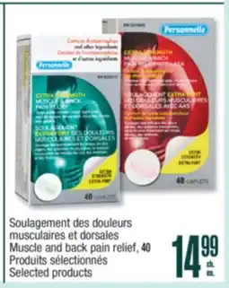 Jean Coutu PERSONNELLE Muscle and back pain relief offer