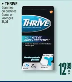 Jean Coutu THRIVE Gums or lozenges offer