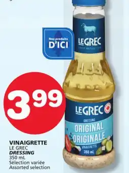 Marches Tradition LE GREC DRESSING offer