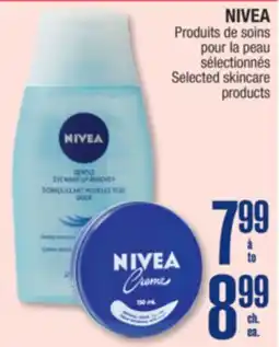 Jean Coutu NIVEA Selected skincare products offer