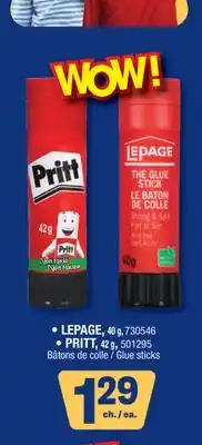 Jean Coutu LEPAGE, PRITT Glue sticks offer