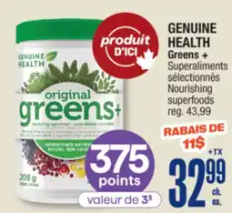 Jean Coutu GENUINE HEALTH Nourishing superfoods offer