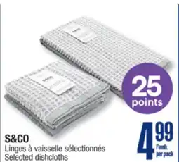 Jean Coutu S&CO Selected dishcloths offer