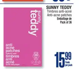 Jean Coutu SUNNY TEDDY Anti-acne patches offer