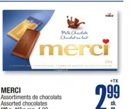 Jean Coutu MERCI Assorted chocolates offer