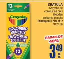 Jean Coutu CRAYOLA Wooden coloured pencils offer