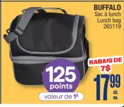 Jean Coutu BUFFALO Lunch bag offer