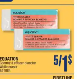 Jean Coutu EQUATION White eraser offer