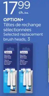 Proxim OPTION+ Selected replacement brush heads offer
