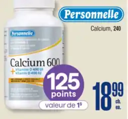 Jean Coutu PERSONNELLE Calcium offer