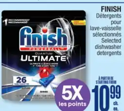 Jean Coutu FINISH Selected dishwasher detergents offer