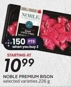 Sobeys Noble premium bison offer