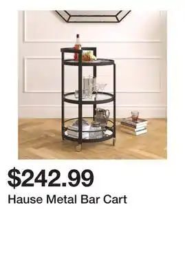 Wayfair Hause Metal Bar Cart offer