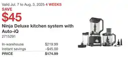 Costco Ninja Deluxe kitchen system with Auto-iQ offer