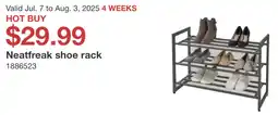 Costco Neatfreak shoe rack offer