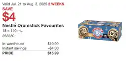 Costco Nestlé Drumstick Favourites offer