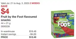 Costco Fruit by the Foot flavoured snacks offer