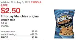 Costco Frito-Lay Munchies original snack mix offer