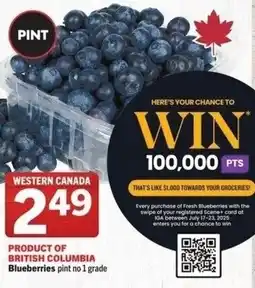 IGA Blueberries offer