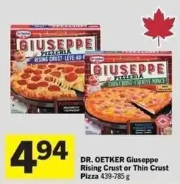 IGA Dr. Oetker giuseppe rising crust or thin crust pizza offer