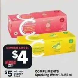 IGA Compliments sparkling water offer