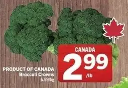 IGA Broccoli crowns offer