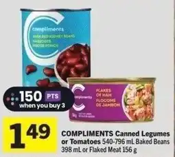 IGA Compliments canned legumes or tomatoes offer