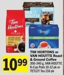 IGA Tim hortons or van houtte roast & ground coffee offer