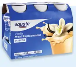 Walmart Equate diabetic nutritional liquid meal replacement offer
