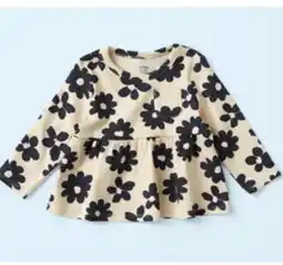 Walmart Infants Ribbed Peplum Top offer